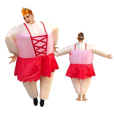 Inflatable Ballet Dancer Costume Blow Up Funny Halloween Party Costumes