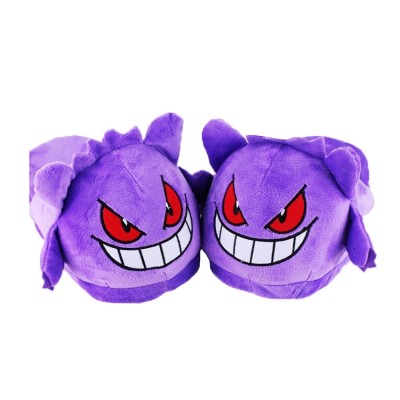 Pokemon Gengar Plush Stuffed Couple Winter Slippers