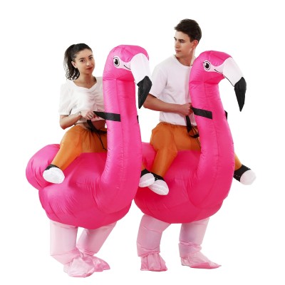  Inflatable Flamingo Costume Blow Up Halloween Party Outfit For Men & Women