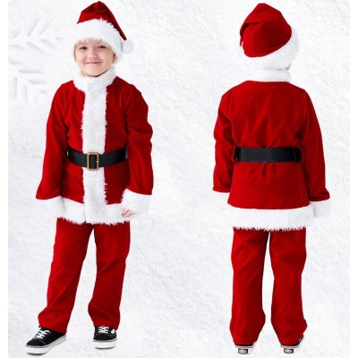 Kids Santa Claus Party Dress Up Costume