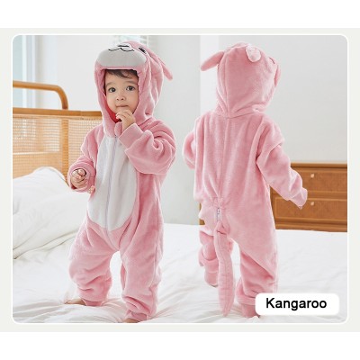 Pink Kangaroo Animal Onesie Newborns Baby Romper Kigurumi Toddler Costumes