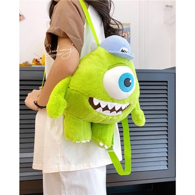 Monsters University Mr.Q Cartoon Monster Doll Plush Backpack