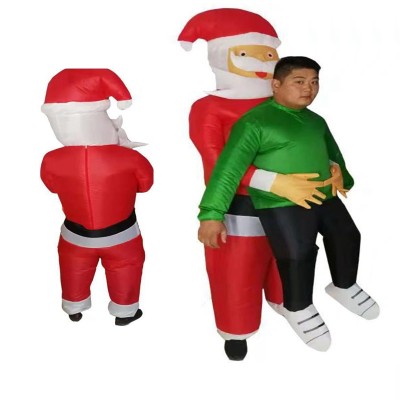  Inflatable Christmas Man Carrying Person Costume Blow Up Halloween Costumes For Adult
