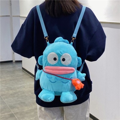 Funny Hangyodon Plush Cartoon Backpack For Kids and Teens