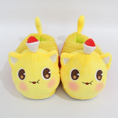 Lovely Chip Cat Indoor Plush Stuffed Leisure Slippers Shoes