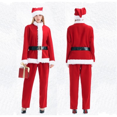 Adults Santa Claus Party Dress Up Costume Christmas & Halloween Outfit