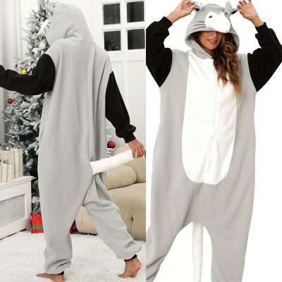 Opossum Onesie Kigurumi Animal Pajama For Adults Halloween Costume