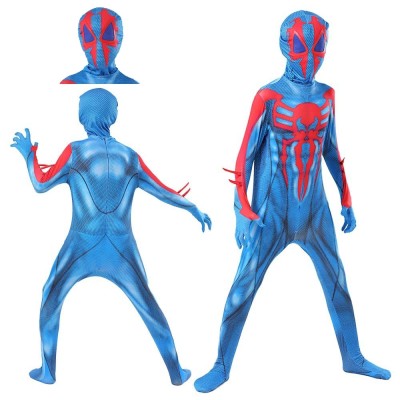 Pepper Potts as Spider Printed Jumpsuit For Kids Halloween Cosplay Costume