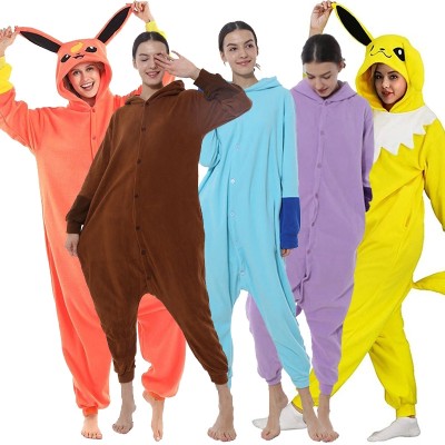 Pokemon Eevee Espeon Vaporeon Flareon Jolteon Onesies Kigurumi For Group Matching Halloween Costumes