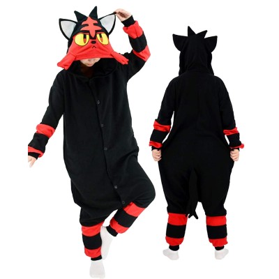 Pokemon Litten Onesie For Adults Halloween Costumes