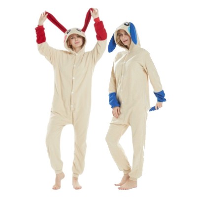 Plusle Minun Onesies Kigurumi For Adults Halloween Couples Costumes 