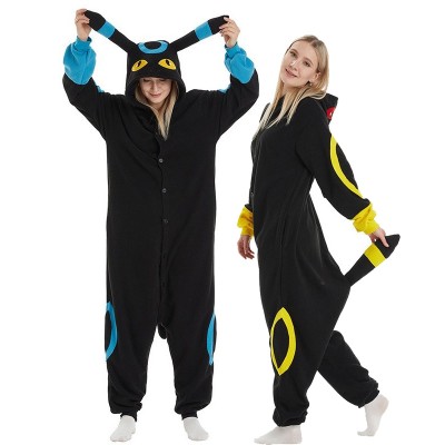 Pokemon Umbreon Onesie Kigurumi Pajamas For Adult Halloween Couples Costumes