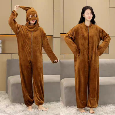  Halloween Costume Poop Funny Onesie Kigurumi Pajamas For Adult