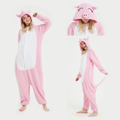 Lovely Pig Kigurumi Onesie Pajama Animal Costume Foe Adult