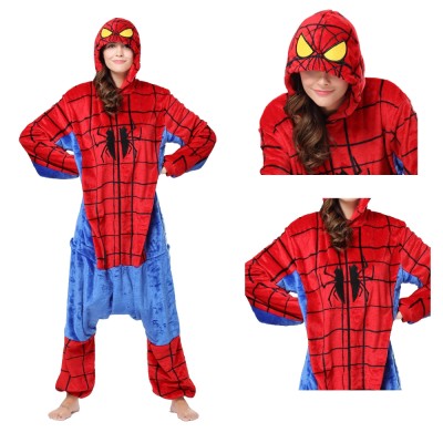 Spiderman Onesie Kigurumi Adult Pajama Cosplay Costume