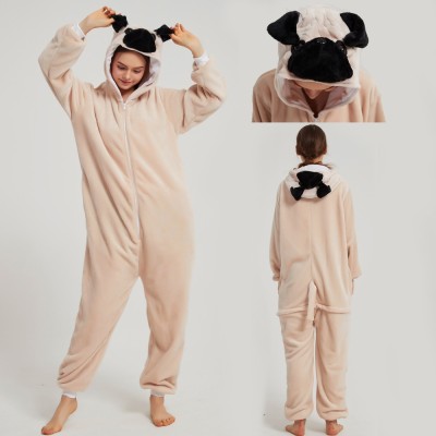 Sharpei Dog Onesie Kigurumi Cute Animal Pajamas Funny Cartoon Costume For Adult