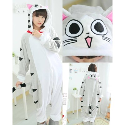 Cheese Cat Pajamas Animal Onesies Costume Kigurumi