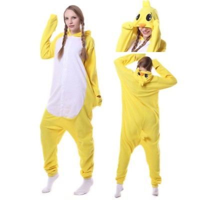 Yellow Chicken Onesie Halloween Costume for Adult