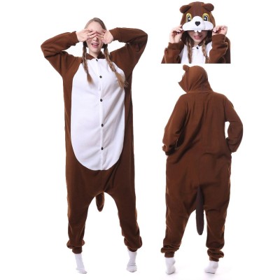 Cute Brown Squirrel Onesie Pajama Adults Animal Costumes