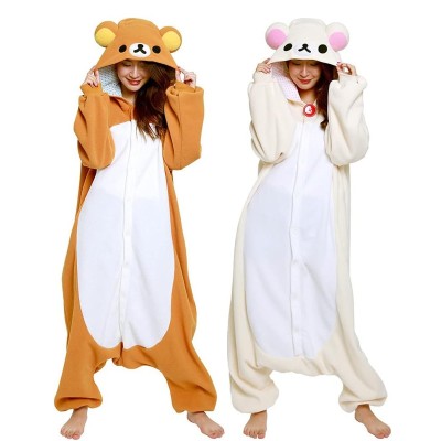 Rilakkuma Onesie Pajamas Kigurumi For Adult Anime Halloween Couples Costume