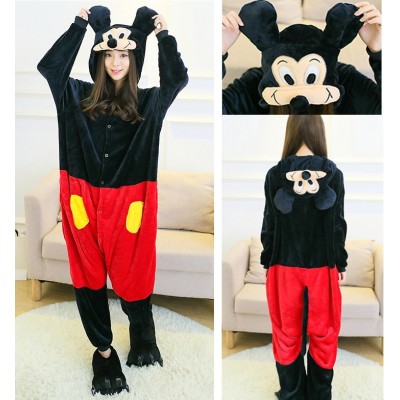 Cartoon Mickey Mouse Kigurumi Onesie Adult Pajama Costumes
