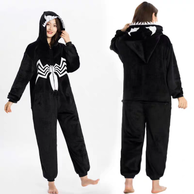 White Spider Onesie Pajama Kugurimi Halloween Cosplay  Potter Costume For Adults