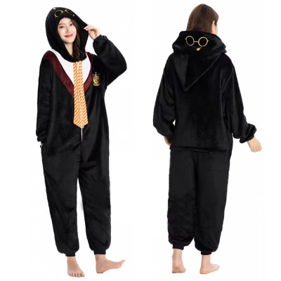 Adults Magic Glasses Potter Onesie Pajama Kugurimi Halloween Cosplay Costume