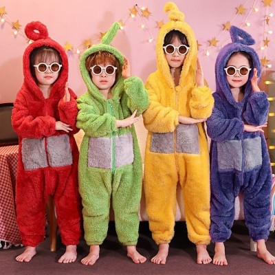 Teletubbies Onesie Pajamas Kigurumi For Kids Group Halloween Costumes