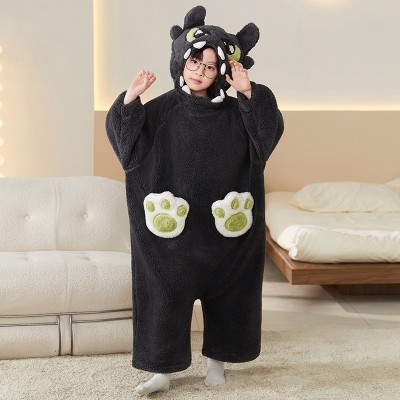 Toothless Onesie Kigurumi Coral Fleece Pajamas For Kids Halloween Costumes