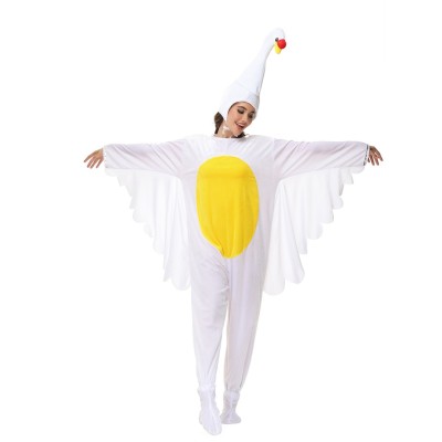 Elegant Whtie Swan Onesies Kigurumi For Halloween Adults Stage Costumes