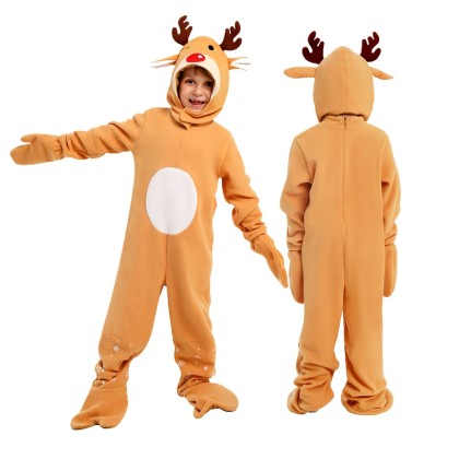Christmas Moose Cosplay Kids Onesie Kigurumi Christmas& Halloween Costumes