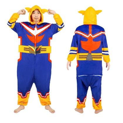 All·Might Onesie Kigurumi My Hero Academia Cosplay Halloween Outfit For Adults