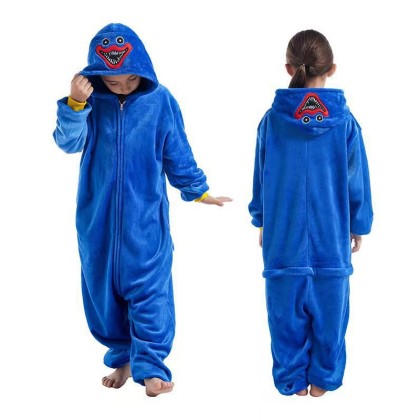 Blue Master Onesie Pajamas Halloween Costume For Kids