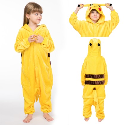 Pikachu Kids Onesie Pajamas Kigurumi