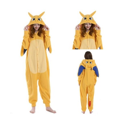 New Pokemon Charizard Costume Onesie For Adult Halloween Costume