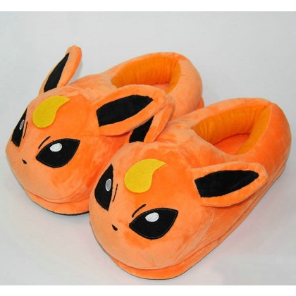 Pokemon Flareon Plush Stuffed Indoor Leisure Slippers Shoes