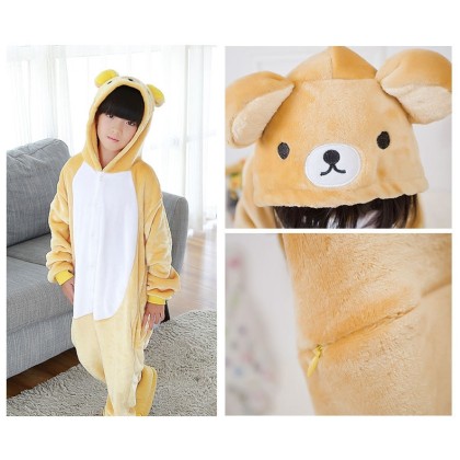 Rilakkuma Kigurumi Onesie Pajamas Animal Costume For Kids
