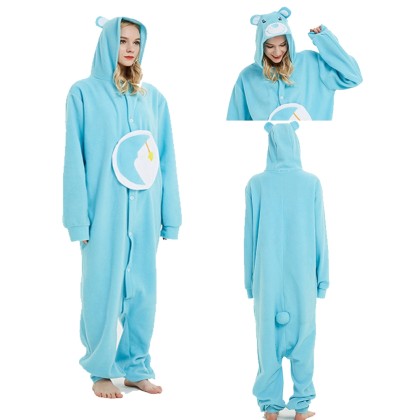 Blue Moon Bear Onesie Kigurumi Pajamas Animal Costume For Adult