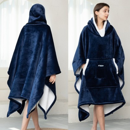 European and American Style Oversized Casual Hoodie Wearable TV Banket