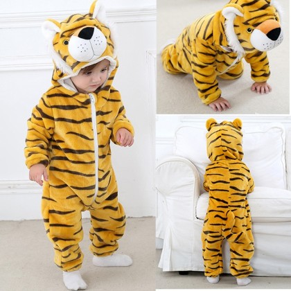 Infant Baby Cute Tiger Halloween Costume Onesie Unisex Romper Outfit