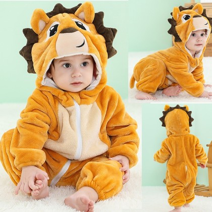 Infant Hedgehog Romper Baby  Animal Kigurumi For Halloween Toddler Costumes 