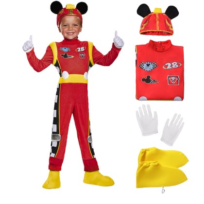 Halloween Mickey Racer Costume Onesie Kids Perfomance Cosplay Costumes