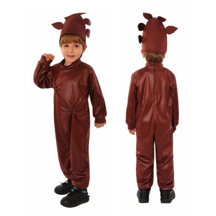 Chirldren's Chocolate Sauce Onesie Kigurumi Halloween Cosplay Costume