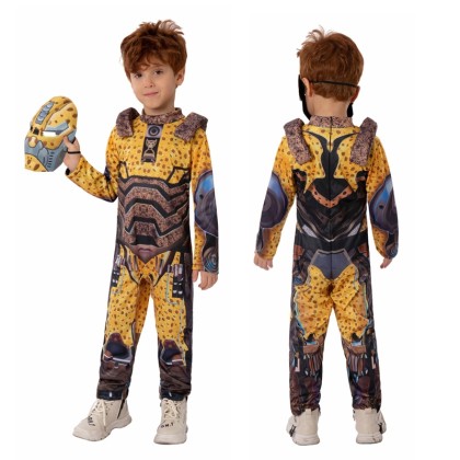 Transformers Cheetah Onesie Kigurumi  Halloween Party Cosplay Costumes For Kids