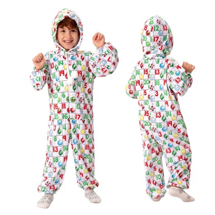 Kids Cartoon Printing Onesie Kigurumi Christmas Cosplay Costumes