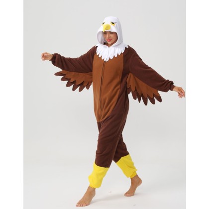 Bald Eagle Onesie Kigurumi Animal Pajamas For Halloween Adults Costumes