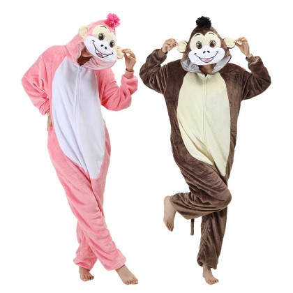  Big Horse Monkey Matching Family Onesies Kigurumi For Adults & Kids Halloween Costumes