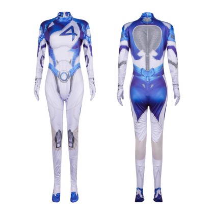 Marvel Rivals Invisible Woman Bodysuit For Halloween Adult Cosplay Costume