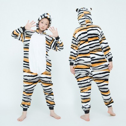  Tiger Cat Onesies Kigurumi For Kids Halloween Animal Costumes