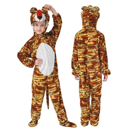 Little Tiger Onesies Kigurumi For Kids Halloween Animal Costumes